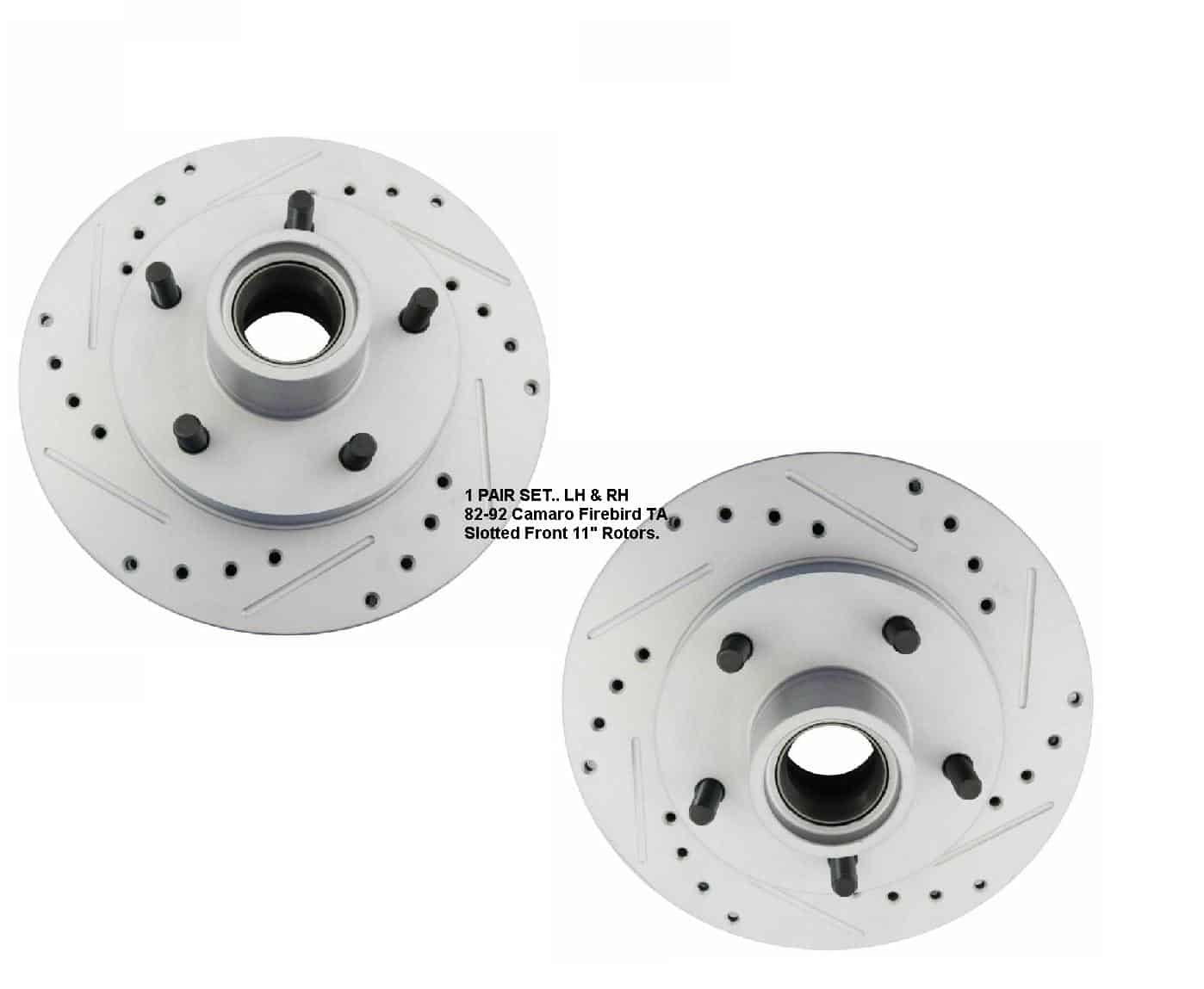 Disc Rotor: Front 82-92 Slotted SET (pair)